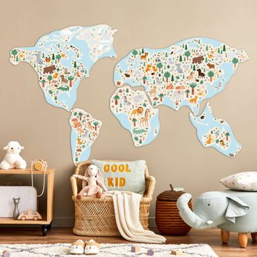 FOLDZILLA 3D World Map - Kid's World Map
